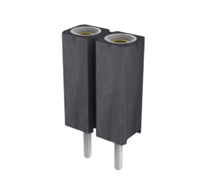 Pack of 5  801-87-002-10-001101  Connector 2 Position Socket 0.100" (2.54mm) Through Hole Gold