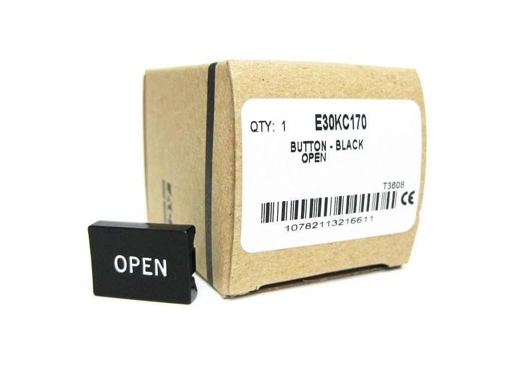 E30KC170  Button - Black - "OPEN"