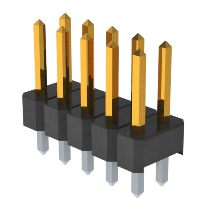 Pack of 5   PR20205VBDN   Connector Header Through Hole 10 position 0.100" (2.54mm) : RoHS
