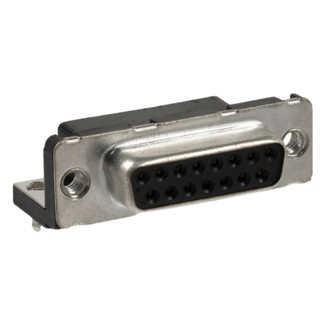Pack of 2  D15S13A4GL00LF   Connector 15 Position D-Sub Receptacle, Female Sockets 
