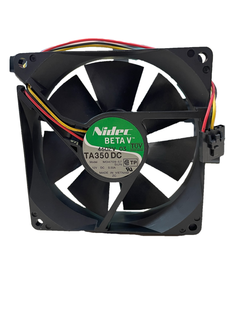 TA350DC-M34709-57 Power fan 12V 0.50A 3wire