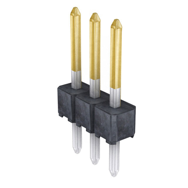 Pack of 4  0901200763  Connector Header Through Hole 3 position 0.100" (2.54mm) :RoHS