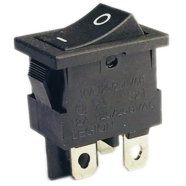SS21 LEGION 2 Position  Rocker Switch Power 12A 125/250VAC  Dpst Spst ON/OFF  SS21-BBTWG
