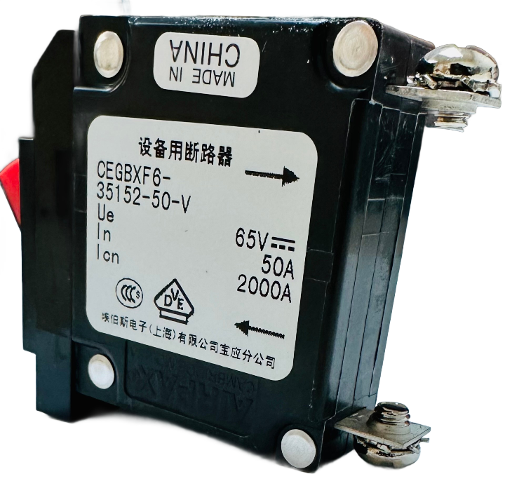 CEGBXF6-35152-50-V Circuit Breaker Magnetic (Hydraulic Delay) 250 V AC 80 V DC Rocker Panel Mount
