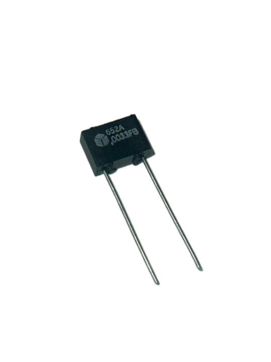 Pack of 10  652A1B332F  Capacitor Metallized Polycarbonate,  Flame Retardant Epoxy case, Rectangular Radial Leads, .33MFD 100V 1%, 22AWG, Bulk, RoHS