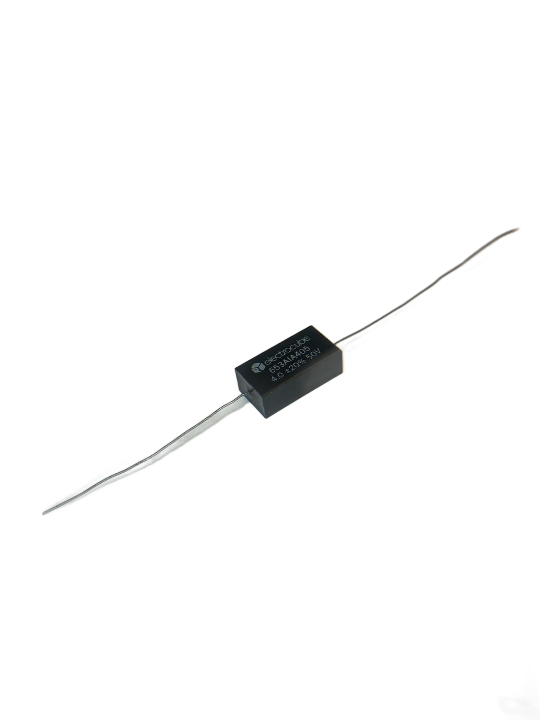 Pack of 2  653A1A405M  Capacitor Metallized Polycarbonate, Flame Retardant Epoxy case, Rectangular Radial Leads,4.0MFD 50V 22AWG 20%, Bulk, RoHS