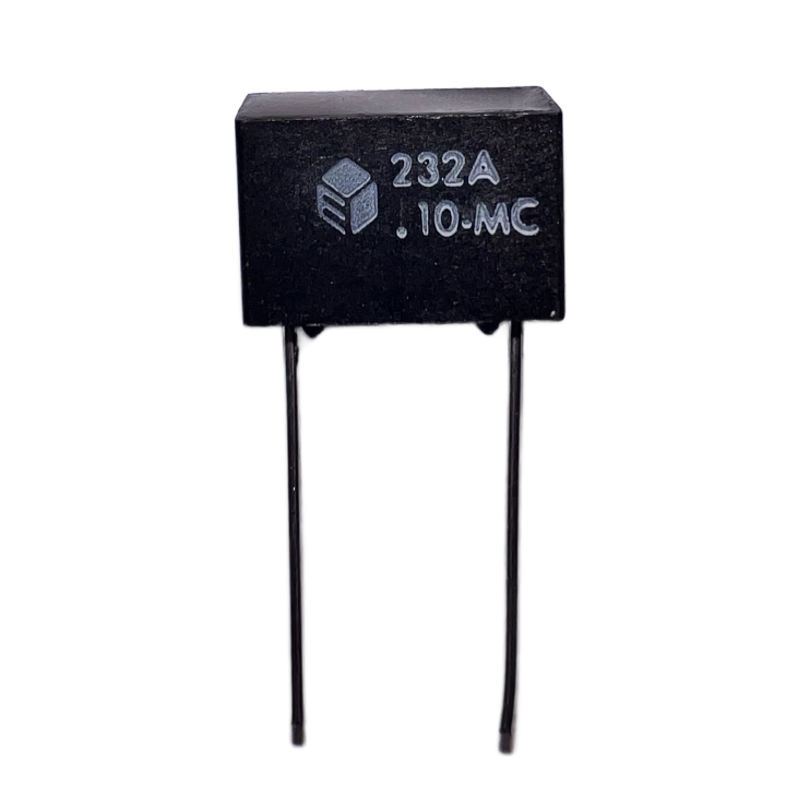 Pack of 3   232A1C104M   Capacitor Rectangular 22AWG Radial Leads,  .10 MFD 200V 20% Bulk : RoHS
