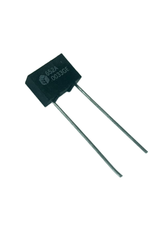 Pack of 5  652A1E332G  Capacitor Metallized Polycarbonate, Flame Retardant Epoxy case, Rectangular Radial Leads, .0033 22AWG 400V 2%, Bulk, RoHS