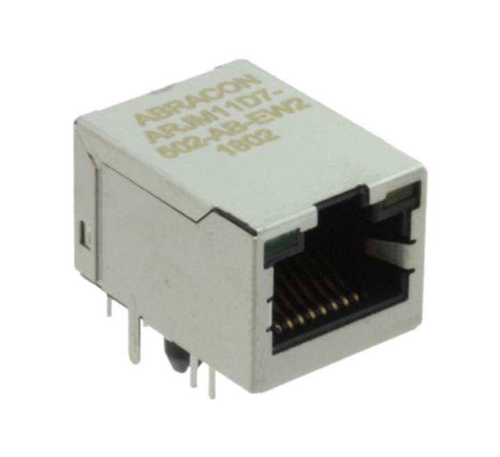 Pack of 4  ARJM11D7-502-AB-EW2  Connector 1 Port RJ45Through Hole 10/100/1000 Base-T, AutoMDIX