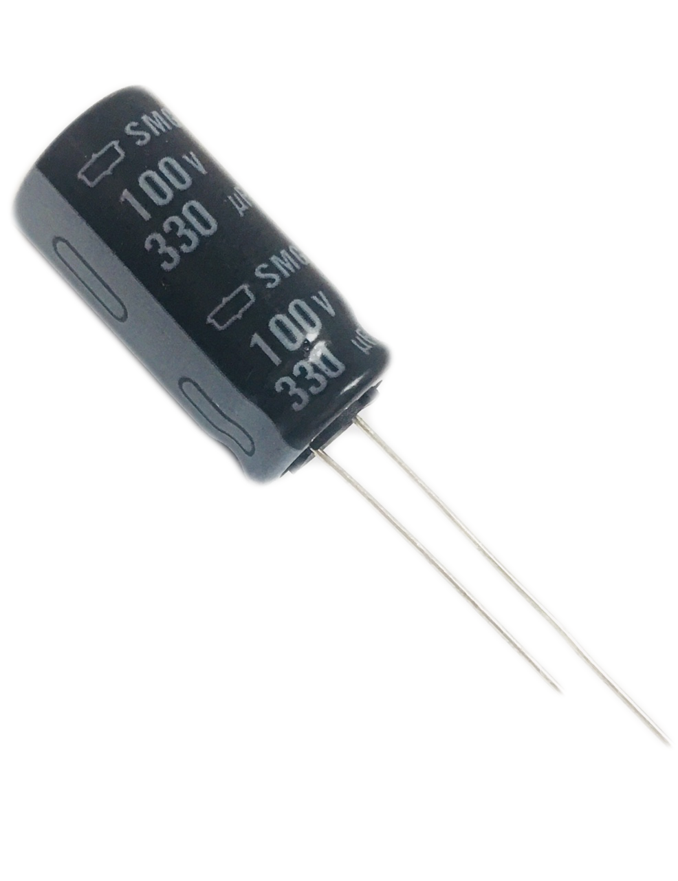 5 Pack ESMG101ELL331MK25S  Aluminum Electrolytic Cap Radial 330uF 100volts 20%, RoHS