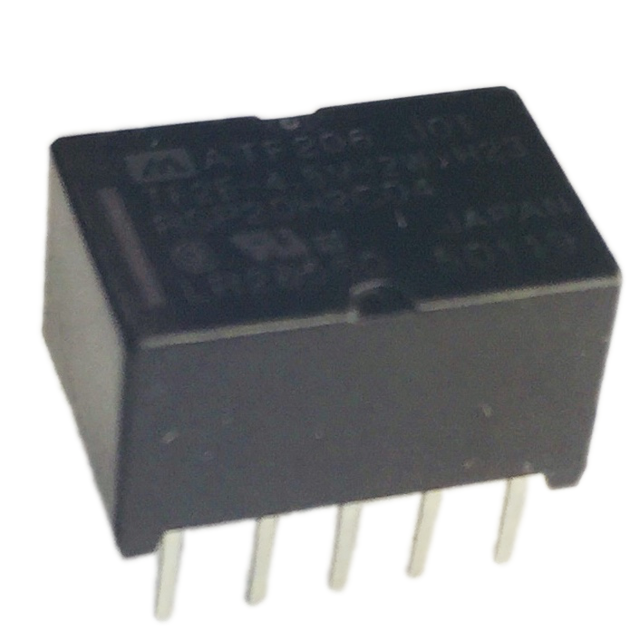 TF2E-4.5V ATF206 Electromechanical Relay TF2E-4.5V-2W-H23 4.5VDC 253Ohm 1A DPDT (14x9x7.8)mm THT ATF206J01 Small Polarized Relay