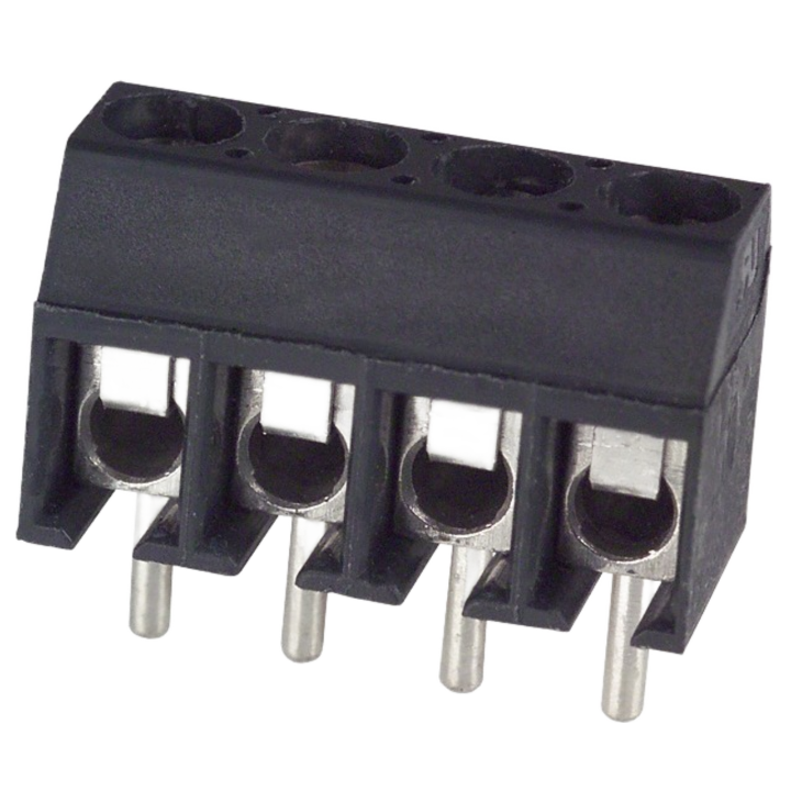 Pack of 4 ED555/4DS Conn Terminal Block 4 POS 3.5mm Solder ST Thru-Hole 6A, Bulk, RoHS