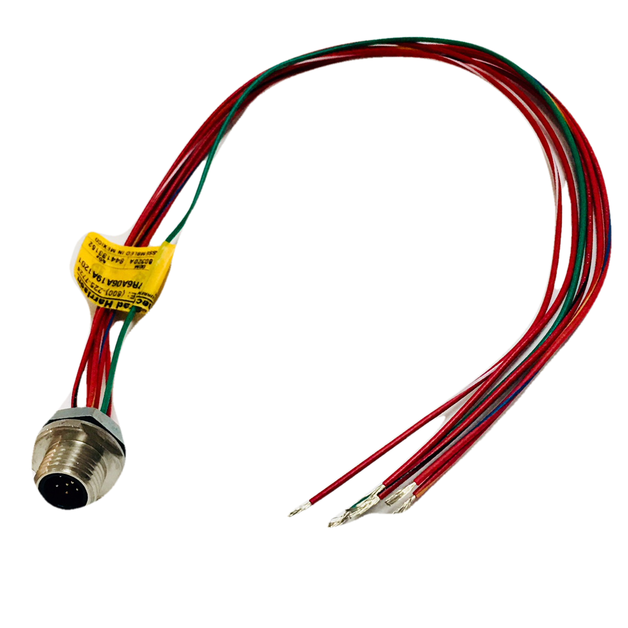 1200740242 Woodhead Molex Micro Change 6P Male STR EXT 12IN 22-6 PVC Leads SST AC, 7R6A06A19A1201