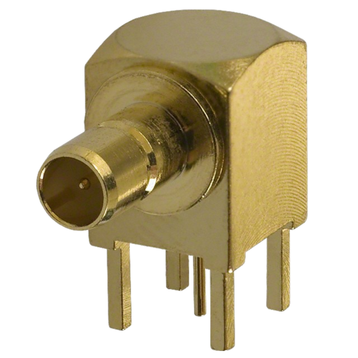 Pack of 2 14214675 Conn Mini-SMB 75Ohm Solder RA Thru-Hole RCP Gold, Bulk, RoHS