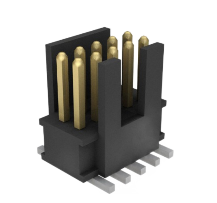 Pack of 4 FTSH-105-01-F-DV-K-TR  Connector Header Surface Mount 10 position 0.050" (1.27mm)