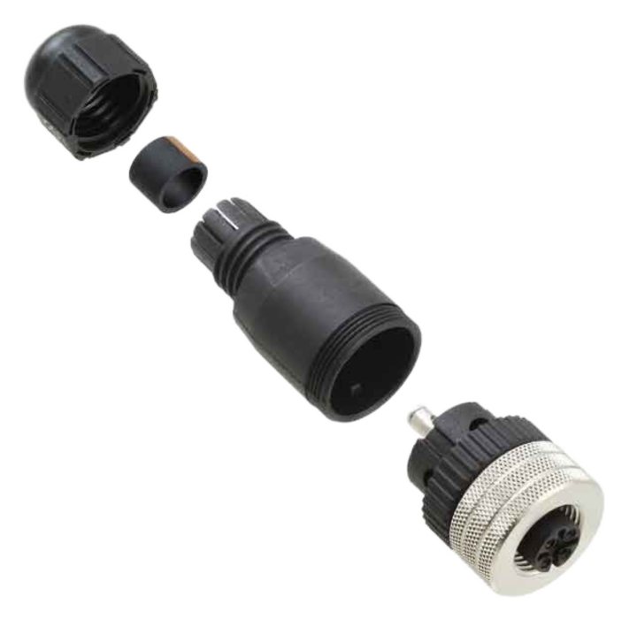 8A5000-31   Connector Terminator M12-5 Black  1200710041