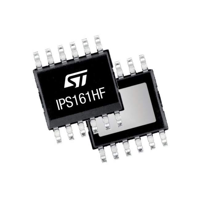 Pack of 5  IPS161HFTR  Current Limit Switches 1:1 P-Channel 600mA PowerSSO-12 :RoHS, Cut Tape