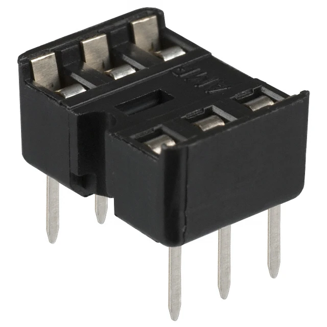 2-641296-4  CONN IC Dip Socket 6POS Gold