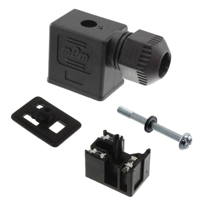 1212020001   Valve Connector, Form B-11mm, External Thread, 2 Pole Plus Ground, C22200N0R