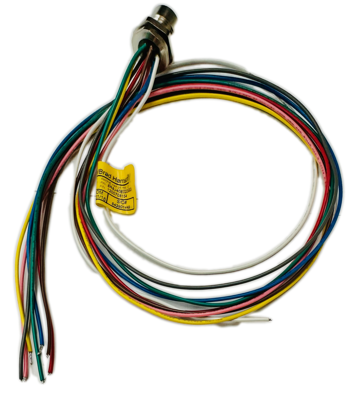 1200708154   Cable Assembly CIRC 8POS FEM TO WIRE 1.64', 8R8J40E02C5003