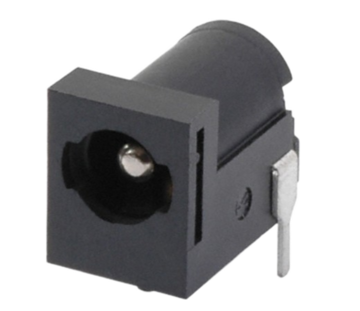 Pack of 5 PJ-059B  Power Barrel Connector Jack 2.50mm ID (0.098"), 5.50mm OD (0.217") Through Hole, Right Angle