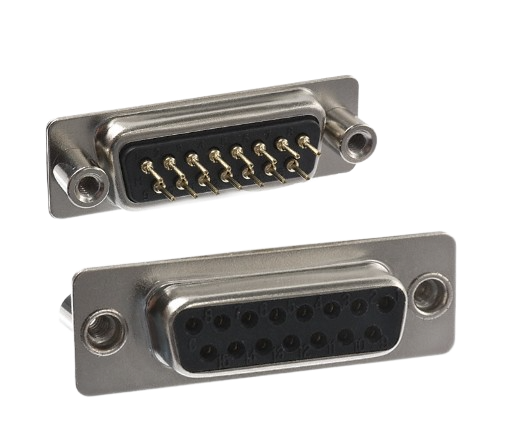 Pack of 4 171-015-213R021  Connector 15 Position D-Sub Receptacle, Female Sockets Connector