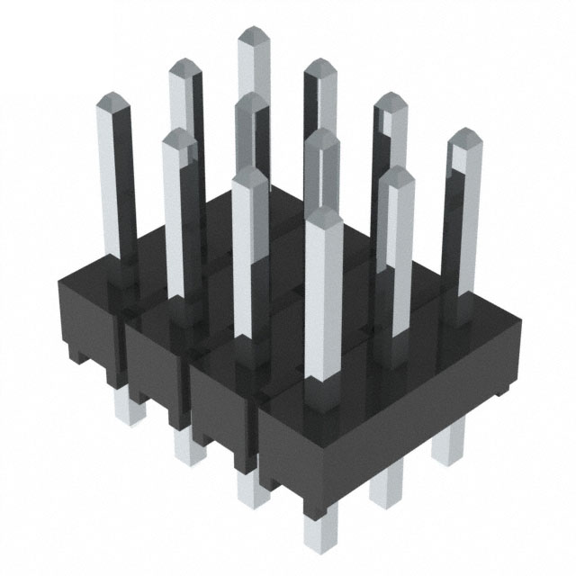 Pack of 4  TSW-104-07-T-T  CONN HDR VERT 12POS 2.54MM :RoHS