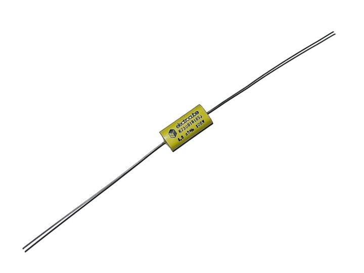 230B1B185 Capacitor Metallized Polyester, Flame Retardant Wrap and fill, 230B Series, 1.8MFD 100V 5% 24AWG, Bulk