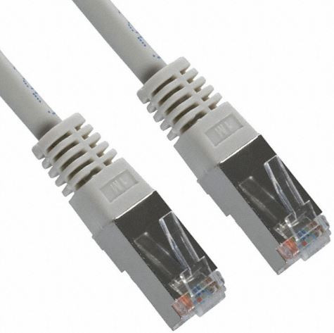 A-MCSP-80050 Cable Modular Plug to Plug 8p8c (RJ45, Ethernet) 16.40' (5.00m) Shielded : RoHS