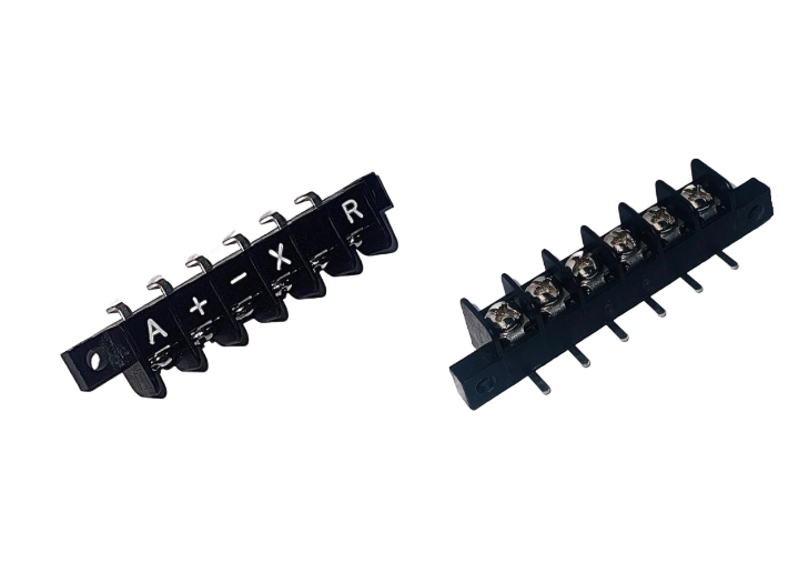 0387090156    Barrier Terminal Blocks, 38709-0156,  SR BTS PC RAM 6 ASY, Strip 6 POS 8.26mm Solder RA Thru-Hole, 38709-0156