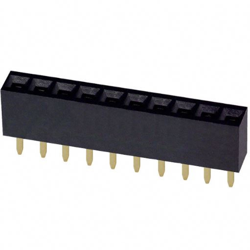 Pack of 3 PPPC101LFBN-RC 10 Position Header Connector 0.100" (2.54mm) Through Hole Gold : RoHS