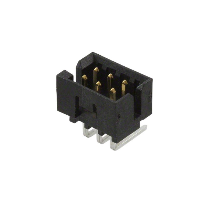 0878330631 Conn Shrouded Header (4 Sides) HDR 6 POS 2mm Solder RA Side Entry Thru-Hole Milli-Grid Tube, RoHS