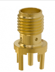Pack of 2 142-0701-201 SMA Connector Jack, Female Socket 50 Ohms Through Hole Solder :RoHS