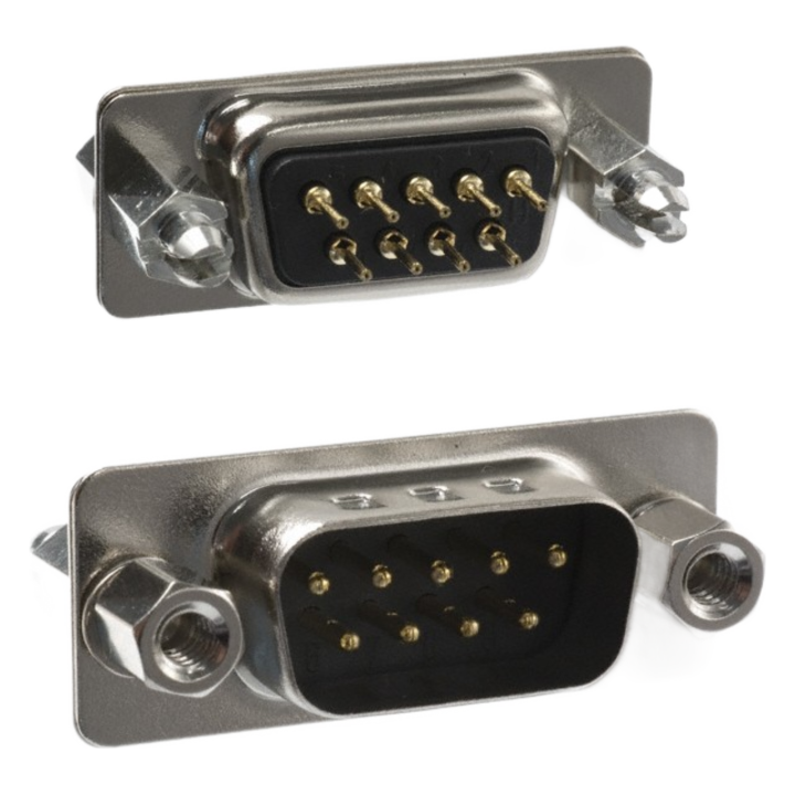 171-009-113R911 Conn D-Subminiature M 9 POS 1.38mm Solder ST Thru-Hole 9 Terminal 1 Port, RoHS