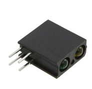 553-2232-100F LED CBI 3MM BI-LVL GRN/Yellow RA :RoHS