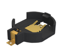 Pack of 5 1070TR Battery Holder (Open) Coin, 20.0mm 1 Cell SMD (SMT) Tab :RoHS, Cut Tape
