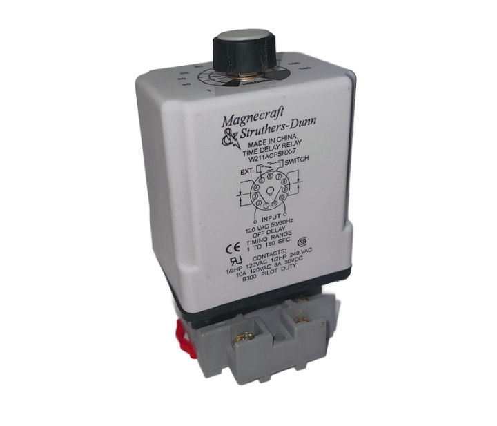 W211ACPSRX-7 Time Delay & Timing Relays 120VAC 1-180 SEC B300, Pilot Duty