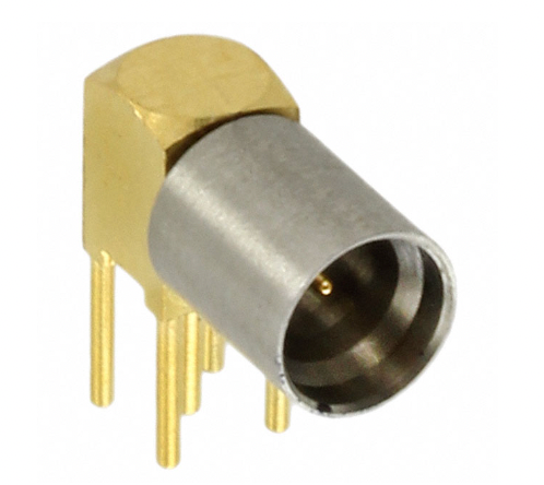 SMP-MSLD-PCT-6 SMP Connector Jack, Male Pin 50 Ohms Through Hole, Right Angle Solder