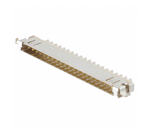 Pack of 2 FI-SEB20P-HF13E Connector Header Board Edge, Cutout; Surface Mount, Right Angle 20 position 0.049" (1.25mm)