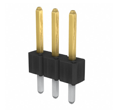 Pack of 5 68001-203HLF Connector Header Through Hole 3 position 0.100" (2.54mm)