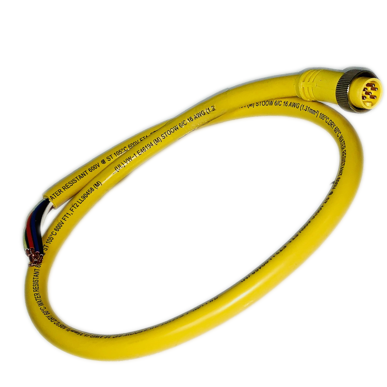 1300061673 Sensor Cables, Actuator Cables MC 6P MP 3' 16/6 PVC SS, 106002A01F0301, RoHS, D/C 2017