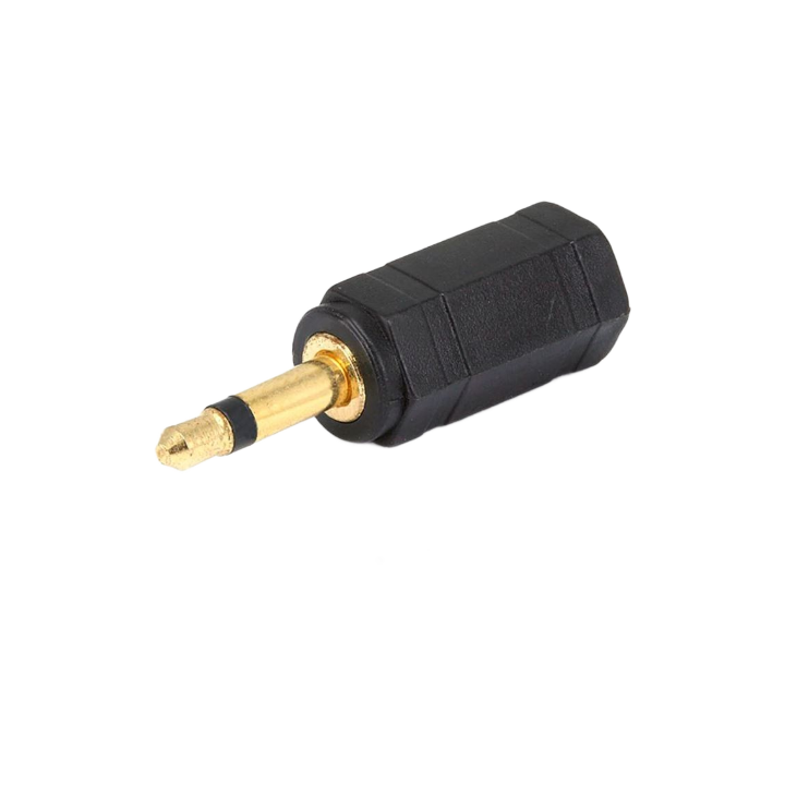 7128 Adapter Jack 3.5mm TS Mono Plug to 3.5mm TRS Stereo, Gold Plated : RoHS