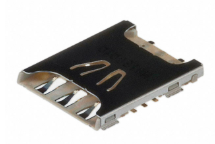 Pack of 2 1042240820 Card Connector 6 Position NANO SIM Surface Mount, Right Angle Gold