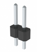 Pack of 10 PEC02SAAN Connector Header Through Hole 2 position 0.100" (2.54mm) :RoHS