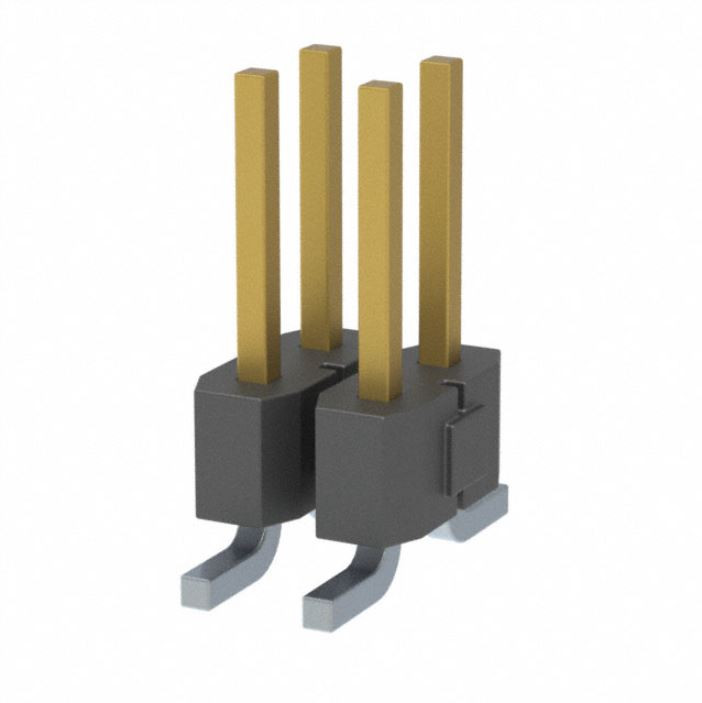 Pack of 10 TSM-102-01-S-DV-P-TR Connector Header Surface Mount 4 position 0.100" (2.54mm) : RoHS
