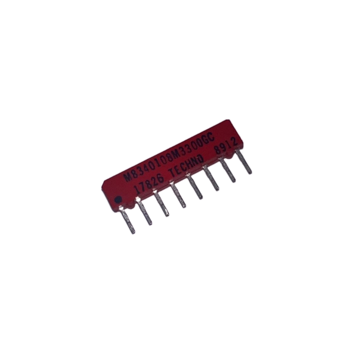 M8340108M3300GC Resistor Thick Film NET 330 Ohm 2% 21/25W ±300ppm/°C BUS Molded 8-Pin SIP Pin Thru-Hole
