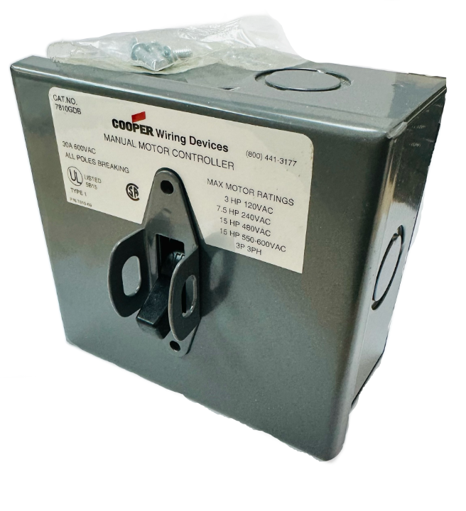 7810GDB Manual Motor Controller , 120/240/480/60 VAC, 300 AMP,, 3 POLE