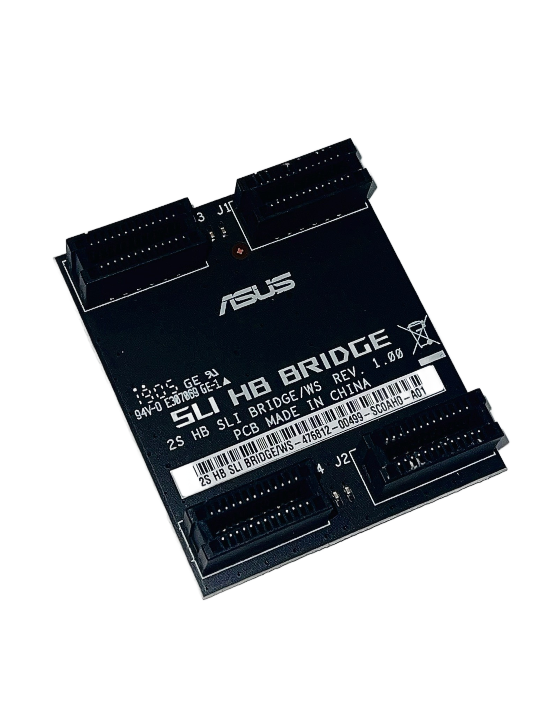 SLI HB Bridge 2s Bridge/ws rev. 1.00 PCB 94V-0 E307069 GE-1, Black