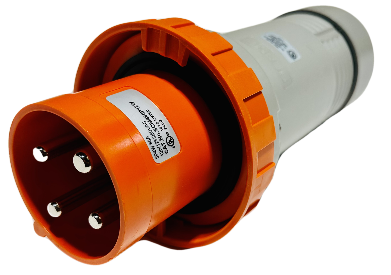 SCM460P12W Plug Pin and Sleeve 60A 125/250VAC 3P 4W