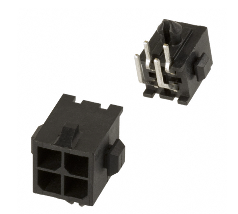 Pack of 5 3-794618-4 Connector Header Through Hole, Right Angle 4 position 0.118" (3.00mm)